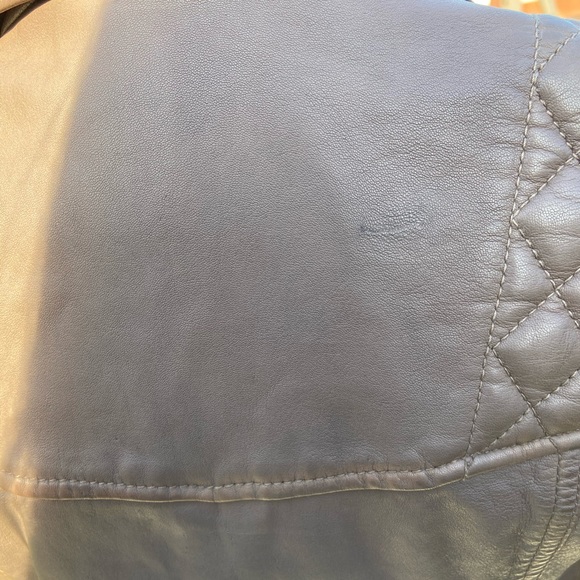 All Saints Cropped Cargo Leather Jacket - Picture 6 of 9